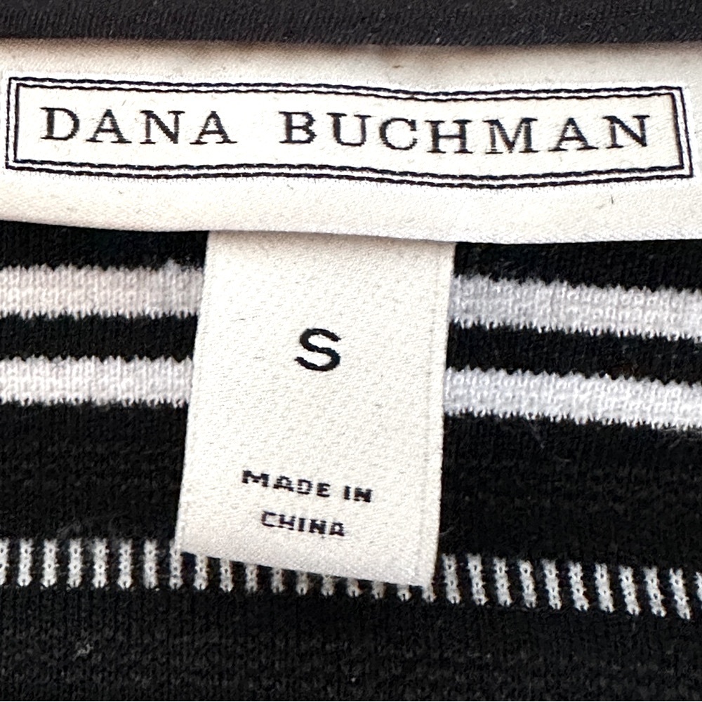 Dana Buchman Stripe Jersey Open Front Jacket S - Picture 4 of 9
